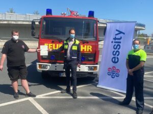 SAFeRS e.V. Fahrzeugübergabe Essity 2021